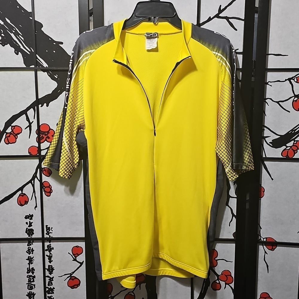 Louis Garneau Men's Yellow Cycling Shirt XL